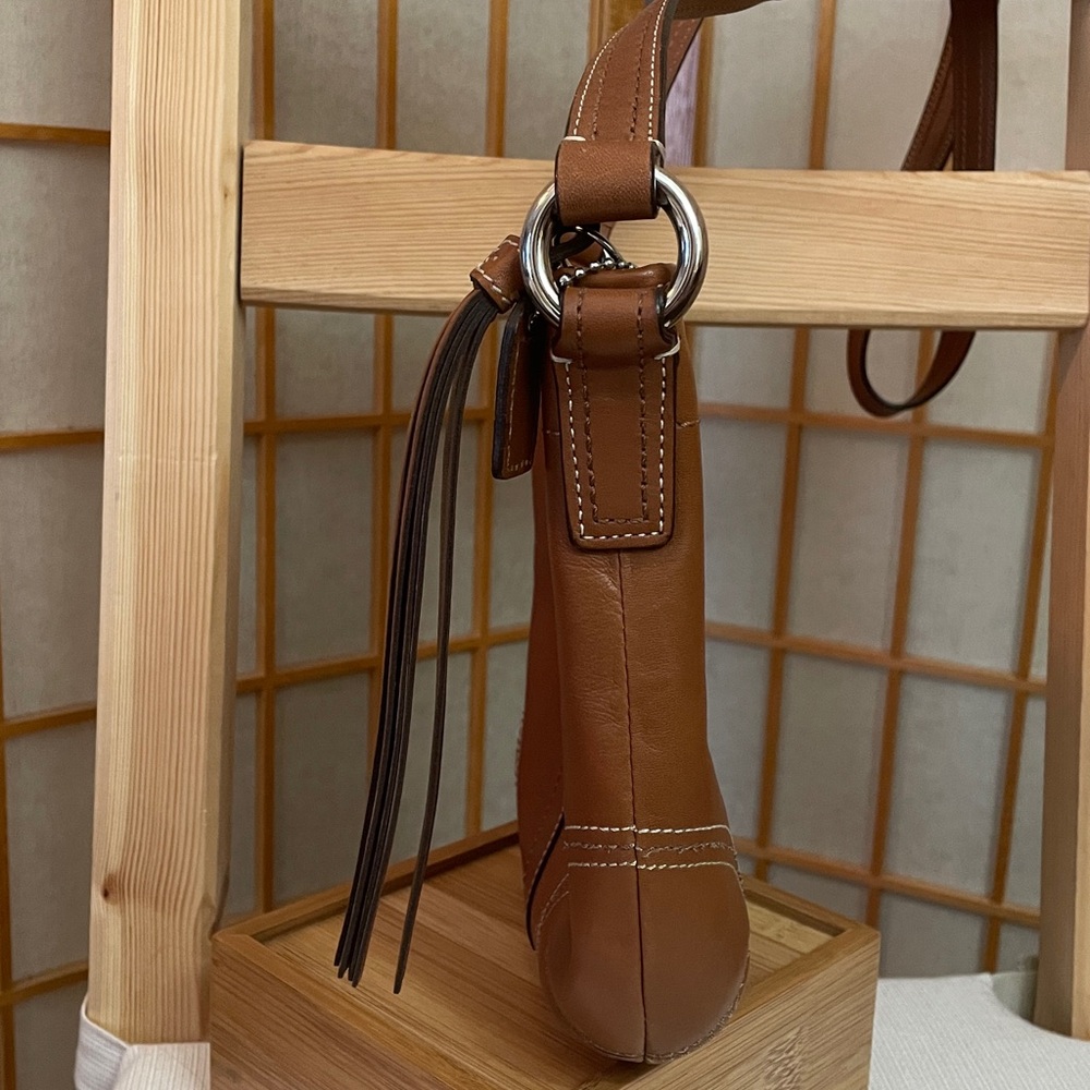 Coach Small SoHo Crossbody Bag in Tan - Picture 7 of 17